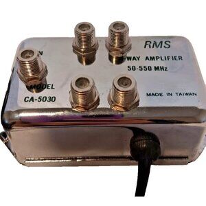 RMS Model CA-5030 4-Way VHF/FM/Video Amplifier 50-550MHz